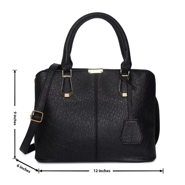 Women's Leather Handbag (Black)